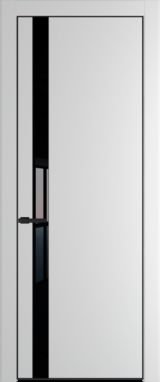 Межкомнатная дверь Profil Doors Orange 18 PE.O Lacobel Черный лак Крем Вайт (RAL 120-02) Черный матовый RAL9005