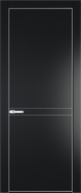 Межкомнатная дверь Profil Doors 11 PA Серебро Блэк