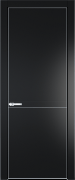 Межкомнатная дверь Profil Doors 11 PA Серебро Блэк