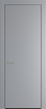 Межкомнатная дверь Profil Doors 1 PA Никель матовый Смоки (RAL 870-02)