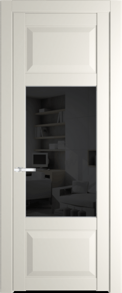 Межкомнатная дверь Profil Doors 1.3.3 PD Черное тонированное Перламутр белый