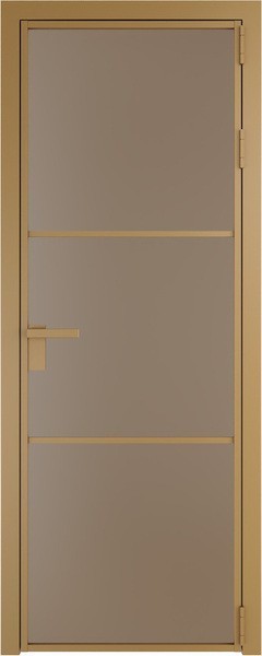 Алюминиевая дверь Profil Doors 13 AG Золото Монохром капучино