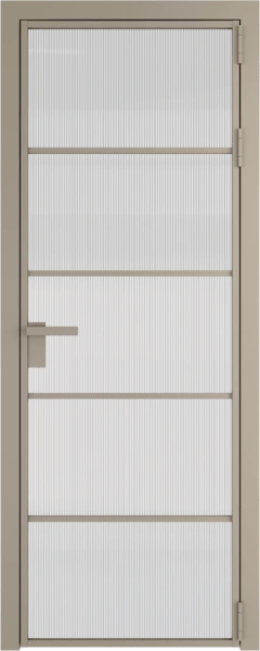 Алюминиевая дверь Profil Doors 14 AG Никель матовый Мору осветленное