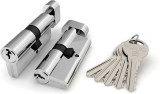 Цилиндровый Fuaro (Фуаро) механизм (R302/60) R3002Knob60(25+10+25) CP хром 5Key с вертушкой