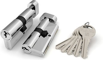 Цилиндровый Fuaro (Фуаро) механизм (R302/60) R3002Knob60(25+10+25) CP хром 5Key с вертушкой