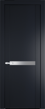 Межкомнатная дверь Profil Doors 1.4 P Монохром серебро (серебро матлак) Нэви Блу (RAL 7016)