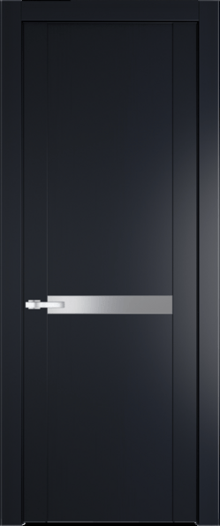 Межкомнатная дверь Profil Doors 1.4 P Монохром серебро (серебро матлак) Нэви Блу (RAL 7016)