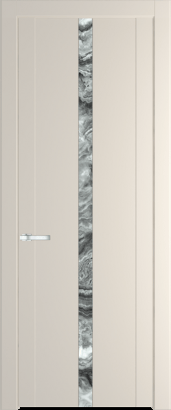 Межкомнатная дверь Profil Doors 1.8 P Атриум серебро Кремовая Магнолия (RAL 120-04)