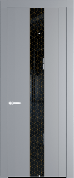 Межкомнатная дверь Profil Doors 1.9 P Лоран узор золото Смоки (RAL 870-02)