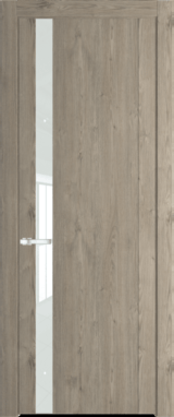 Межкомнатная дверь Profil Doors 1.2 N Lacobel Белый лак Каштан темный