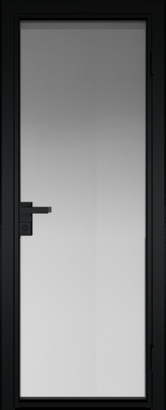 Алюминиевая дверь Profil Doors 1 AG Черный матовый RAL9005 Матовое