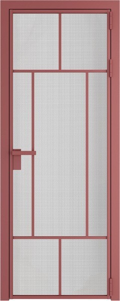 Алюминиевая дверь Profil Doors 10 AG Красный антрацит Кризет