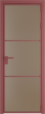 Алюминиевая дверь Profil Doors 13 AG Красный антрацит Монохром капучино