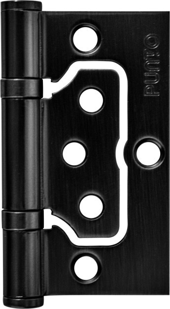 Петля Punto (Пунто) универсальная без врезки IN3200W-HD BL (200-2B/HD 75x2,5) черный