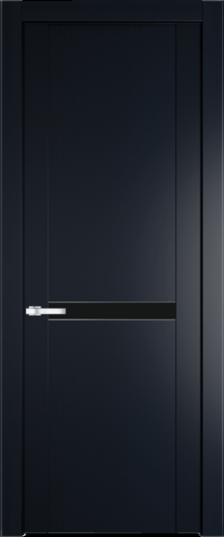 Межкомнатная дверь Profil Doors 1.4 P Монохром черный Нэви Блу (RAL 7016)