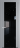 Межкомнатная дверь Profil Doors 1.7 P Lacobel Черный лак Смоки (RAL 870-02)