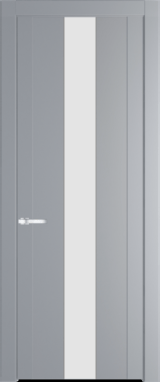 Межкомнатная дверь Profil Doors 1.9 P Монохром белый просветленный Смоки (RAL 870-02)