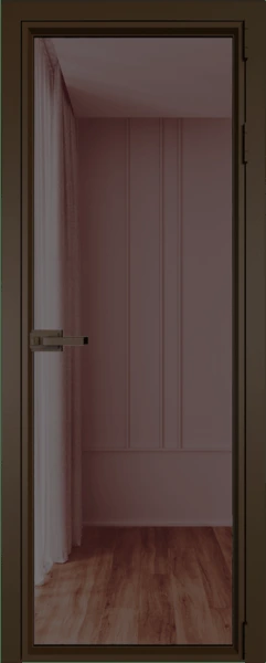 Алюминиевая дверь Profil Doors 1AV Деорэ Золотистая бронза