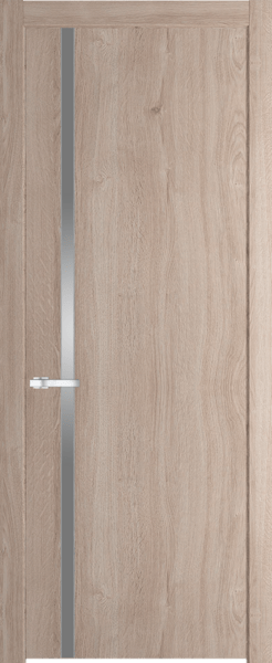 Межкомнатная дверь Profil Doors 21 NW Монохром серебро (серебро матлак) Дуб Сонома