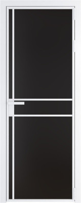 Алюминиевая дверь Profil Doors 9 AG Вайт Монохром черный