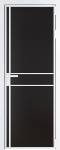 Алюминиевая дверь Profil Doors 9 AG Вайт Монохром черный