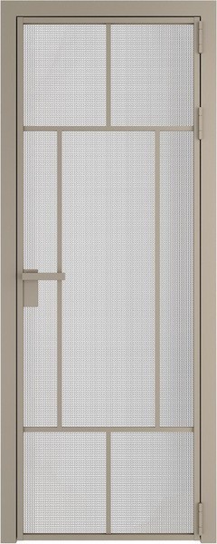 Алюминиевая дверь Profil Doors 10 AG Никель матовый Кризет