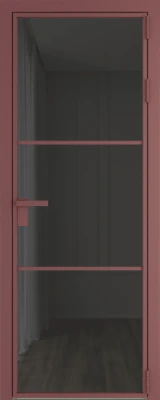 Алюминиевая дверь Profil Doors 13 AG Красный антрацит Тонированное