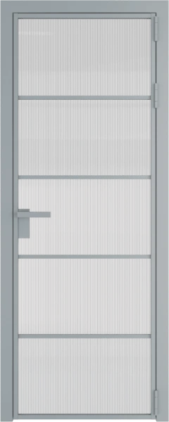 Алюминиевая дверь Profil Doors 14 AG Серебро Мору осветленное