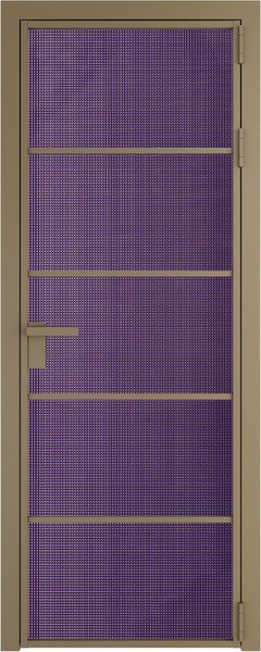 Алюминиевая дверь Profil Doors 14 AG Шампань Кризет Фиолетовый