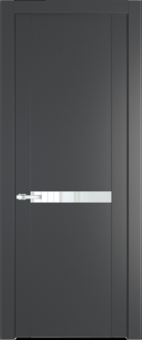 Межкомнатная дверь Profil Doors 1.4 P Lacobel Белый лак Графит (Pantone 425С)