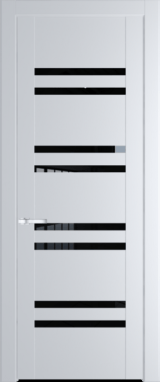 Межкомнатная дверь Profil Doors 1.6 P Черный триплекс Вайт (RAL 110 96 02)