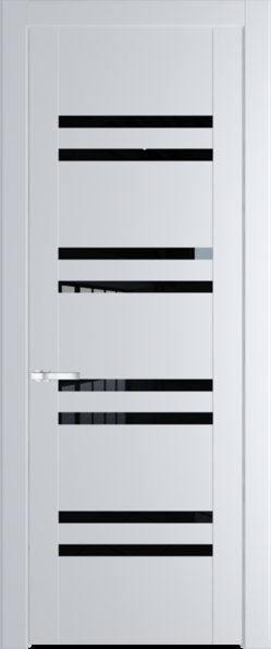 Межкомнатная дверь Profil Doors 1.6 P Черный триплекс Вайт (RAL 110 96 02)