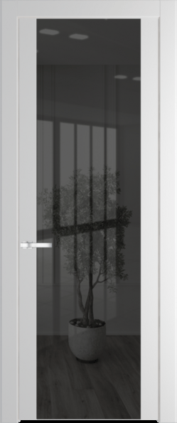 Межкомнатная дверь Profil Doors 1.7 P Зеркало серое Крем Вайт (RAL 120-02)