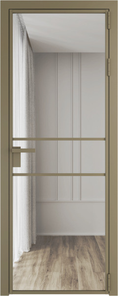 Алюминиевая дверь Profil Doors 2 AG Шампань Кризет Розовый
