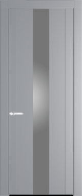 Межкомнатная дверь Profil Doors 1.9 P Монохром серебро (серебро матлак) Смоки (RAL 870-02)