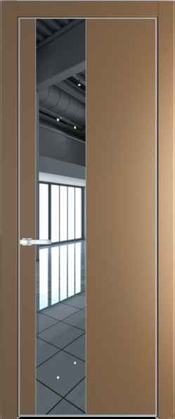 Межкомнатная дверь Profil Doors Orange 19 PE.O Зеркало Сэнд Серебро