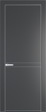 Межкомнатная дверь Profil Doors 11 PA Серебро Графит (Pantone 425С)