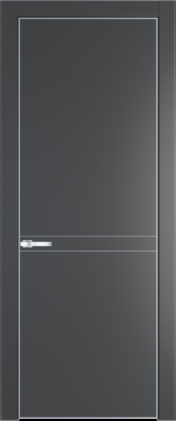Межкомнатная дверь Profil Doors 11 PA Серебро Графит (Pantone 425С)