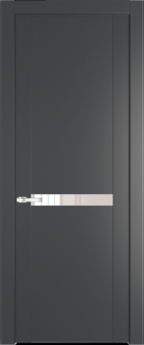 Межкомнатная дверь Profil Doors 1.4 P Lacobel Перламутровый лак Графит (Pantone 425С)