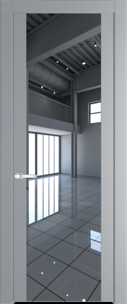 Межкомнатная дверь Profil Doors 1.7 P Зеркало Смоки (RAL 870-02)