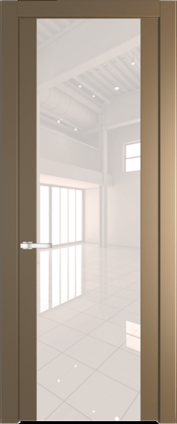 Межкомнатная дверь Profil Doors 1.7 P Lacobel Перламутровый лак Перламутр золото