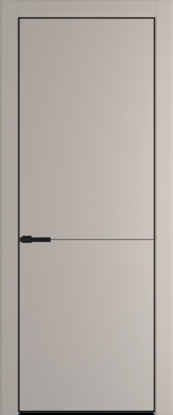 Межкомнатная дверь Profil Doors 16 PE Сэнд Черный матовый RAL9005