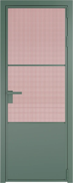 Алюминиевая дверь Profil Doors 20 AG Зеленый воск Мору Розовое
