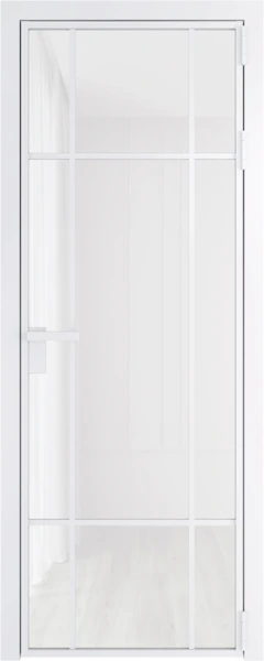 Алюминиевая дверь Profil Doors 8 AG Вайт Белый триплекс