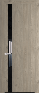 Межкомнатная дверь Profil Doors 1.2 N Lacobel Черный лак Каштан темный