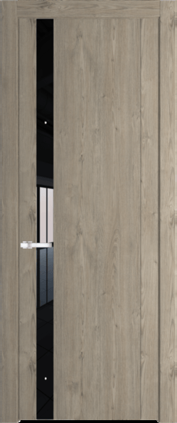 Межкомнатная дверь Profil Doors 1.2 N Lacobel Черный лак Каштан темный