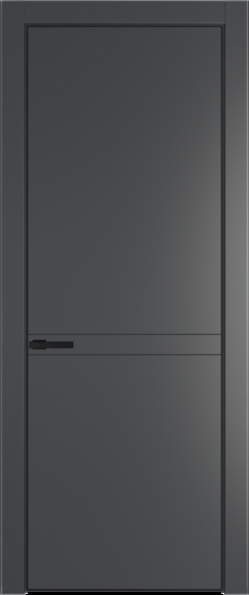 Межкомнатная дверь Profil Doors 11 PA Черный матовый Графит (Pantone 425С)