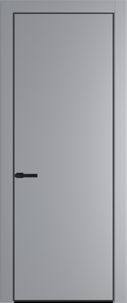 Межкомнатная дверь Profil Doors 1 PA Черный матовый RAL9005 Смоки (RAL 870-02)
