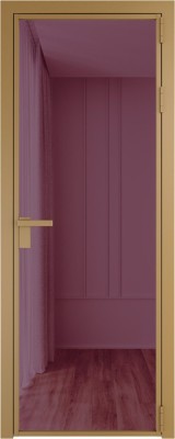 Алюминиевая дверь Profil Doors 1 AG Золото Фиолетовое шпион