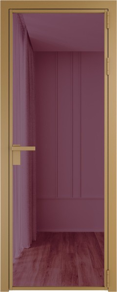 Алюминиевая дверь Profil Doors 1 AG Золото Фиолетовое шпион